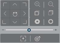 In the live view interface, you can use the PTZ control buttons to realize pan/tilt/zoom control of the camera.