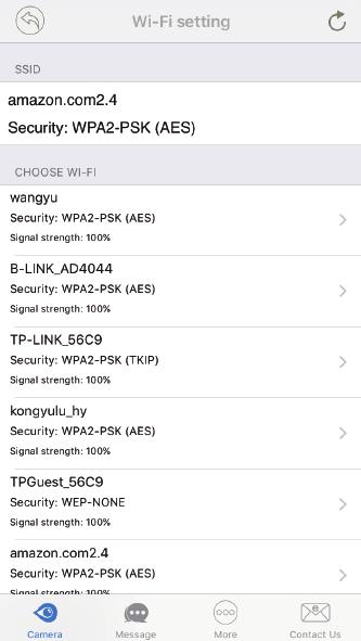 Tap WiFi Setting, and search the available WiFi, choose the WiFi and manually input the WiFi Password, then tap to save the
