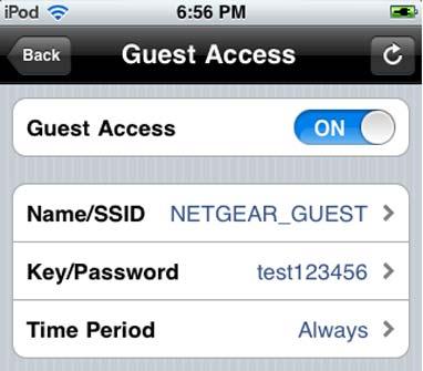 Guest Access If your router supports a guest wireless network, you can view and change the settings.