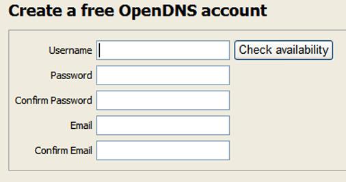 If you already have an OpenDNS account, leave the Yes radio button selected and go to step 6.