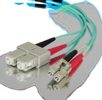 Fiber Cables DUPLEX 40/100GB 50/125 OM4 MULTIMODE PVC FIBER OPTIC CABLES -