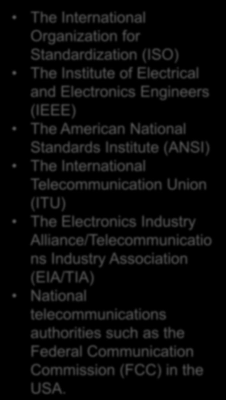 Industry Alliance/Telecommunicatio ns Industry Association (EIA/TIA) National