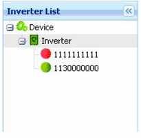 right-click the inverter in list and choose Properties option. Detailed information refers to Inverter List Page. 4. Interface 4.