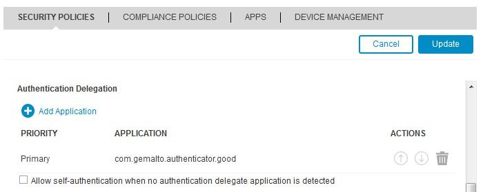 Adding a MobilePKI Configuration to the BlackBerry Server 9 2 In Security Policies tab, scroll down to Authentication Delegation and click Add Application.