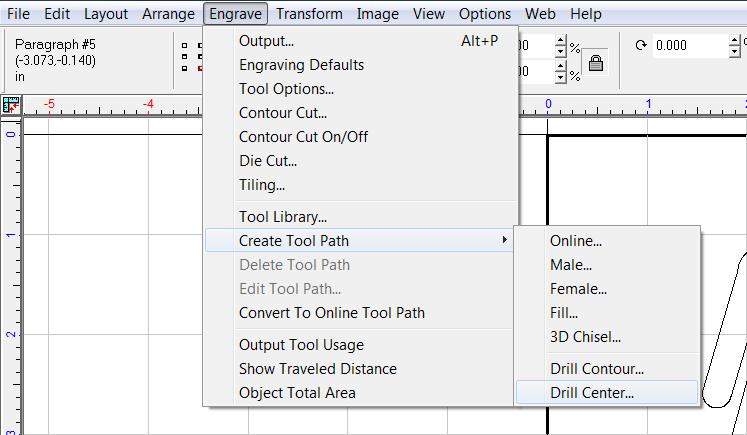 Go to Engrave > Output or use the hot key combo Alt + P to bring up the Cut Toolbox ribbon.