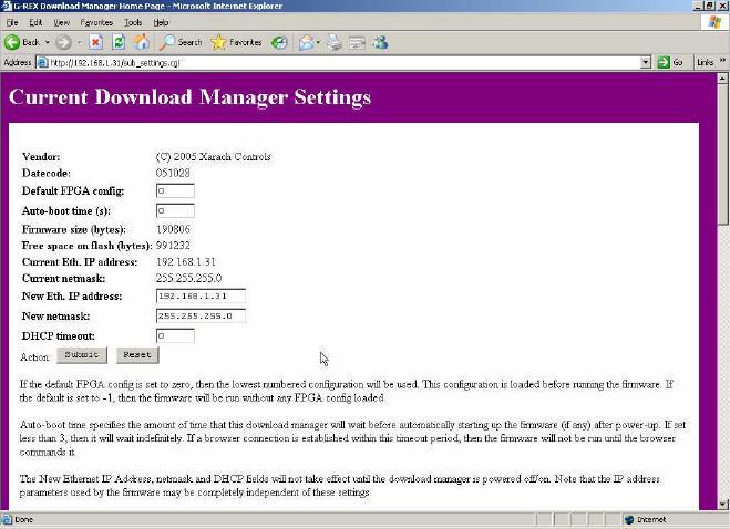 Now click the Launch Firmware Loader Button. In a few seconds, you should get the Download Manager.