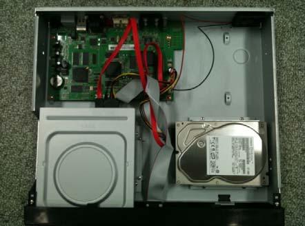 Installed HDD and DVD RW.