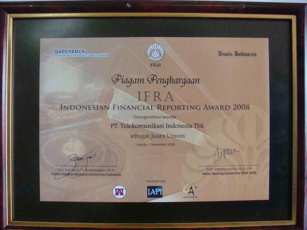 Listed of Indonesia ARA ISRA IFRA Ranked 1 in