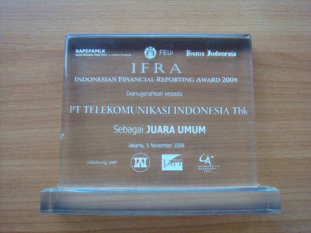 2008 The best in Indonesian Financial