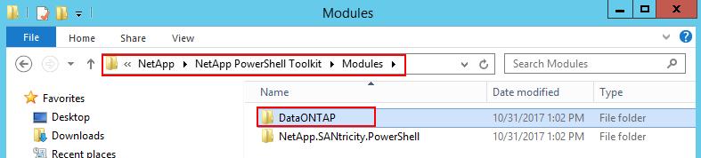 Appendix H: Updating NetApp Data ONTAP PowerShell Toolkit to 4.0 or Later Versions DocAve 6 uses NetApp Data ONTAP PowerShell Toolkit 2.0 for NetApp Data ONTAP.