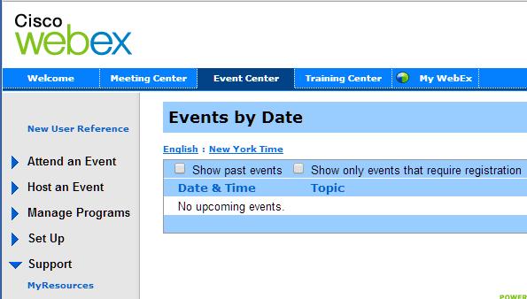 Meeting Center, Training Center and Event Center The Cisco WebEx team is available to provide you with hands-on assistance and production for any WebEx meeting, training