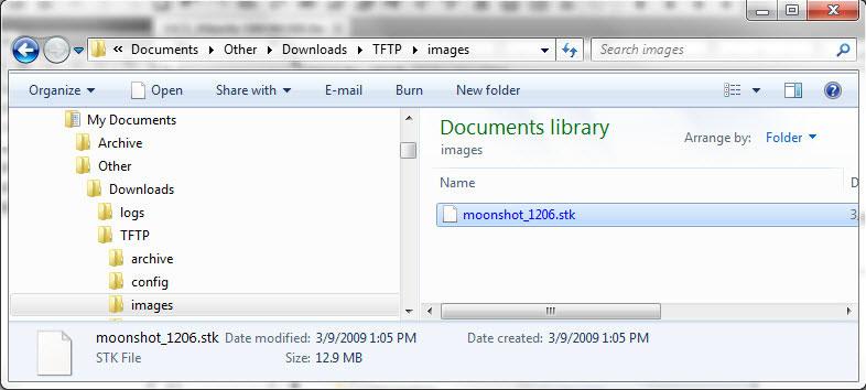 Managing Images and Files 2. Copy the image file to the appropriate directory on the TFTP server.