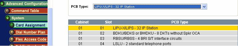 0 LIPU Card Configuration 2.