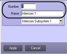 Intercom item from the context menu.