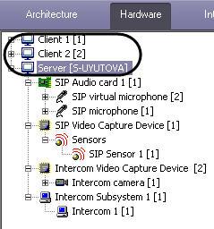 5. 6. 7. 8. 9. 10. 4. 5. From the Sensor drop-down list select the Sensor object corresponding to the operator call button on SIP-device of security intercom terminals (1).