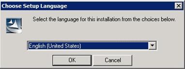 The following window is displayed. Click Manager installation. To cancel the installation at this point, click Exit. 4.