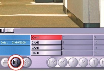 button. The camera s live image will be displayed. Click the Track selection button. (Bank recorders Right-click) The playback control will be activated.