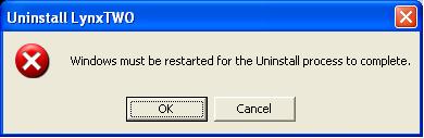LynxTWO. Choose Uninstall from the next screen that appears.