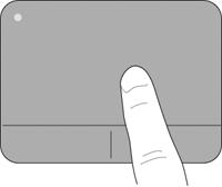Navigating To move the pointer, slide one finger across the Imagepad in the direction you want the pointer to go.