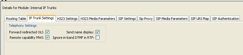 5.5.1. Configure Routing Table for SIP Trunk Routing Table is the first tab that appears in configuration details for IP trunks.