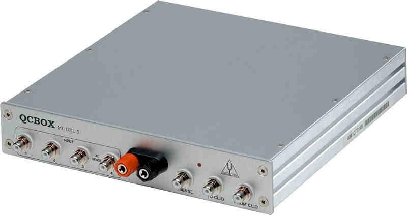 CLIO 10 Full exploit of QCBox Model 5 features Input: Output: Four line/microphone inputs with selectable phantom power supply (0 24V