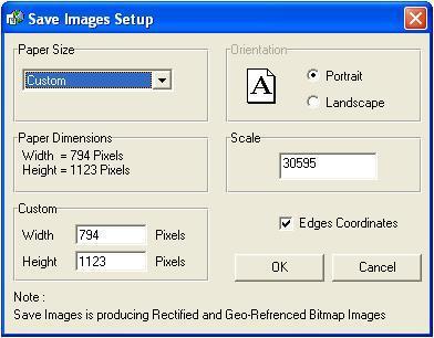 C) Save Images Save Images Setup Menu Files Save