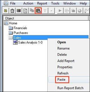 8. Rename the newly copied report. By default, the report s name is Copy of <report name>.