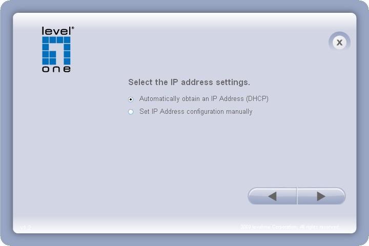 If simple mode is selected, the easy configuration program will set up the connection automatically.