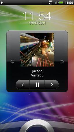 85 Photos, videos, and music You can also pause music playback right from the Notifications panel. About the Music widget You can use the Music widget to play music right from your Home screen.