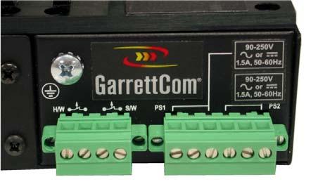 The Alarm Contacts are located to the left of the power input connection of the Magnum 10KG unit and are green in color as shown in the picture. Alarm contact ratings (resistive): 220 VDC / 0.