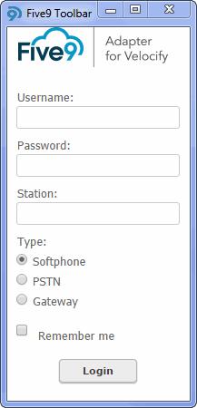 Using the Softphone Selecting Skills PSTN station 1 Enter your user name (agent ID), password, station number, and connection type.