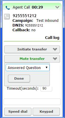 In this case, your only options are to transfer or retrieve the call.