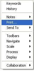25BPrinting eledgers You can print eledgers several ways. Follow the instructions below to print one eledger. Image 7: Right Click Menu Printing one eledger 1.