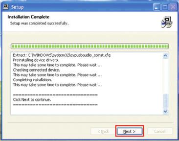 The PC/Laptop should recognize the HDACC and a message will be shown in the system tray on the bottom