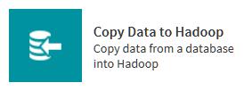 126 Chapter 6 / Copy Data To and From Hadoop Copy Data to Hadoop Introduction The Copy Data to Hadoop directive enables you to copy data from your database management systems into Hadoop.