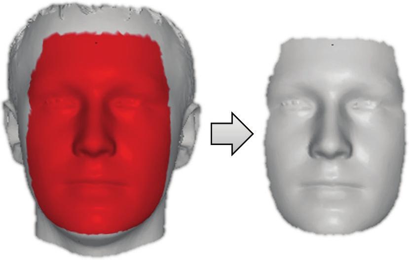 by parameter c to obtain new instances of facial shape and texture s = s + U s Ws 1 U c,s c (4) t = t + U t U c,t c (5) ( ) Uc,s U c = (6) U c,t Figure 2 shows the effect of varying the shape,