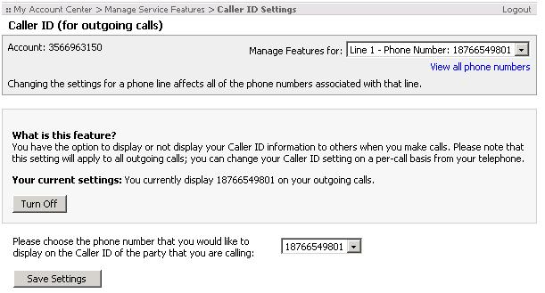 This feature is enabled by default, so anyone you call can see your phone number on his or her Caller ID display.