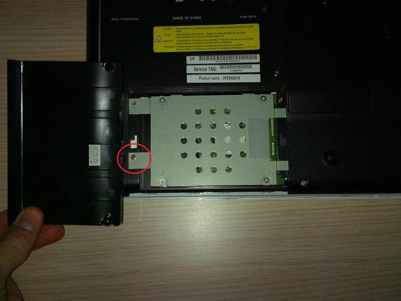 Step 2 remove the 2 screws of the HDD