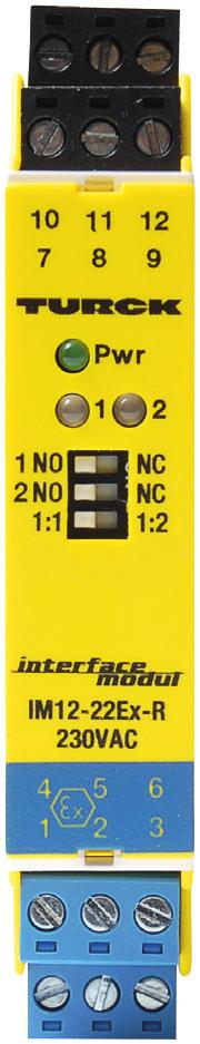 - current converter 250 VUC 1 NAMUR 1 Namur or 3-wire sensors, 5 30 VDC 2 x relays (N.O.