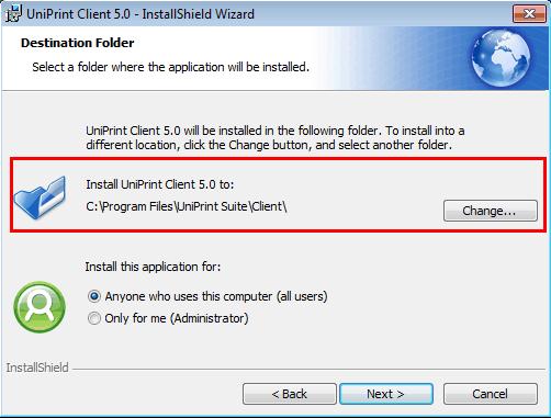 Chapter 2: Installing & Removing UniPrint Client5 4.