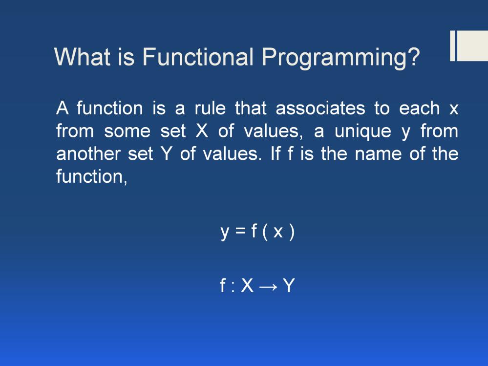 Program is a description of a specific computation Ignore how & focus on what