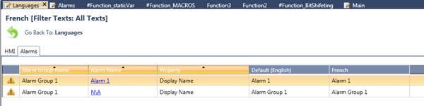 Alarm Struct Now, when you create an Alarm, UniLogic creates a Alarm Status struct, including Group State, individual bits to signal Alarm State, whether there are any active alarms in the system and