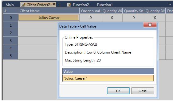 Data Tables: Direct Edit Within UniLogic, you can now click on a Data Table cell to