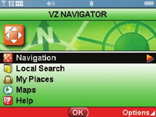 Quick and easy access with timed sync - no need to log in and browse for e-mails. VZ Navigator SM Enjoy all the features of an advanced navigation system right on your env!