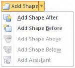 Manipulate SmartArt (cont) Ribbon and Shortcut Methods (cont): Add text to SmartArt diagrams Add shapes to a
