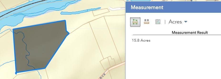 Measure Tool Easily measure an area or distance on your map The ruler at the top right of your screen is the Measuring Widget.