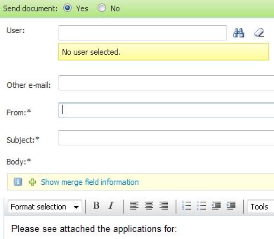 STEP 4: Send the PDF If you would like to send the PDF to a colleague, Hiring Manager, or even yourself, select the Yes radio button.