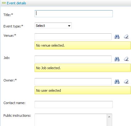 Quick Reference Guide Interview Booking Events What you need to do What you will see STEP 1: Creating an Interview Booking Event Click New event from the side menu. An event (e.g. an interview) must be created prior to inviting applicants to the event.