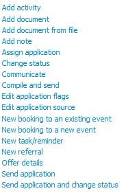 Quick Reference Guide Invite applicants to an event What you need to do What you will see STEP 1: Manage applications From the right hand navigation menu, click Manage applications.