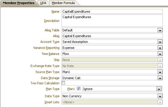 Account Dimension Properties In this section, we will go through about the member properties of the Account dimension.